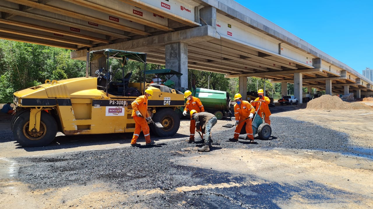 Iniciaron los trabajos para las nuevas rotondas en la zona del Jardín Botánico. Foto: MOPC.