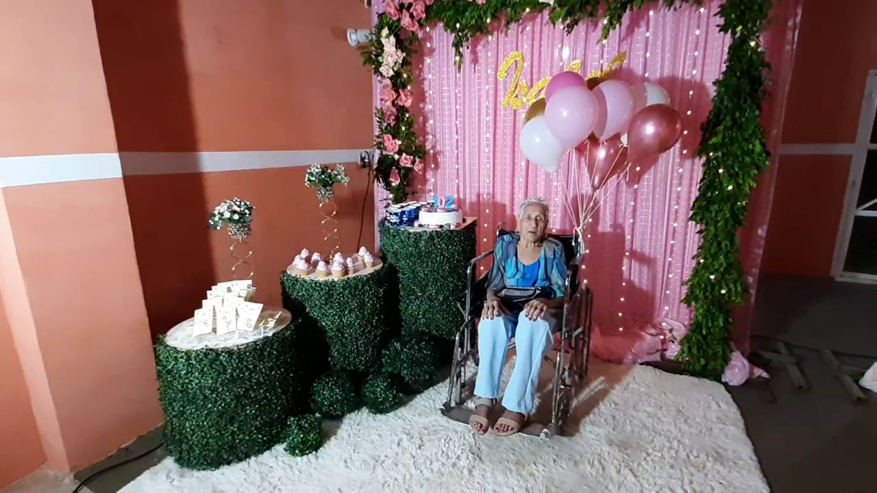 María Isabel Arza, cumplió 102 años en San Pedro. Foto: captura de pantalla.