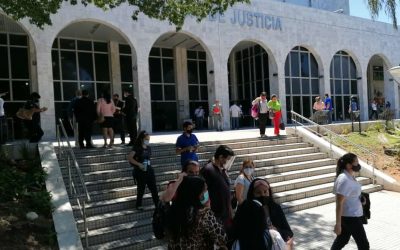 Funcionarios evacuan Palacio de Justicia por amenaza de bomba
