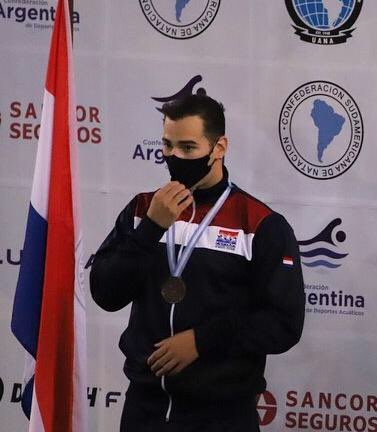 Renato Prono, campeón sudamericano de natación. Foto: COP.