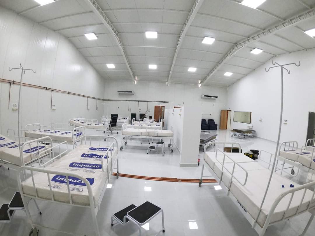 Nuevo pabellón de contingencia inaugurado en el Hospital Distrital de Villa Elisa. Foto: gentileza.
