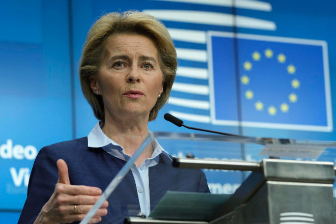 La presidente de la Comisión Europea Ursula Von der Leyen. Foto: EFE.