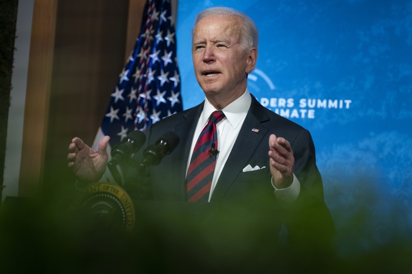 Joe Biden, anfitrión de la Cumbre Climática 2021. Foto: EFE.