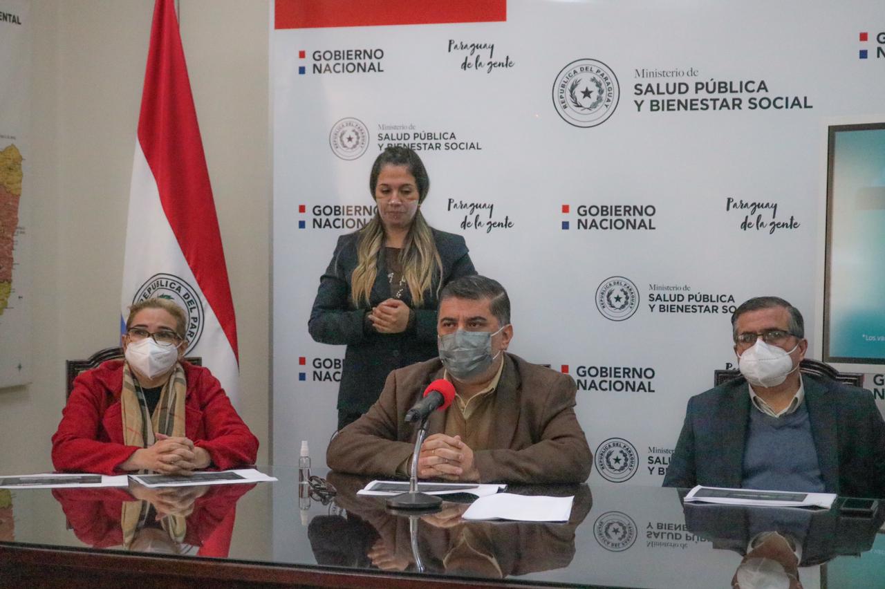 Conferencia de prensa del Ministerio de Salud. Foto: Salud.