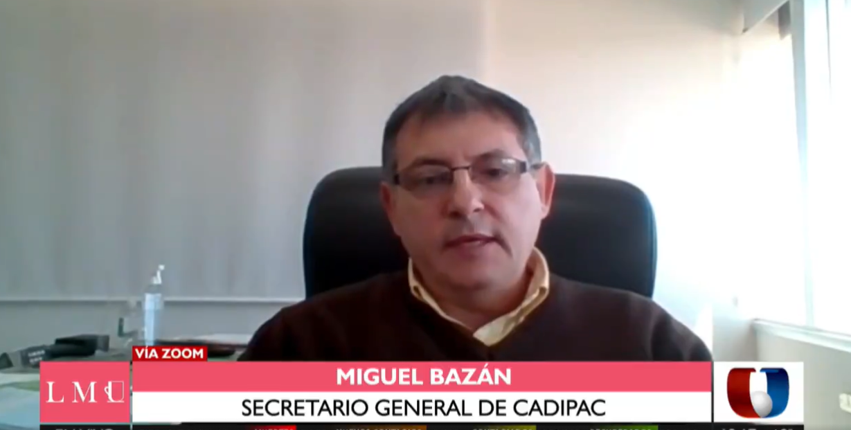 Miguel Bazán, secretario general de la CADIPAC. Foto: captura de pantalla.