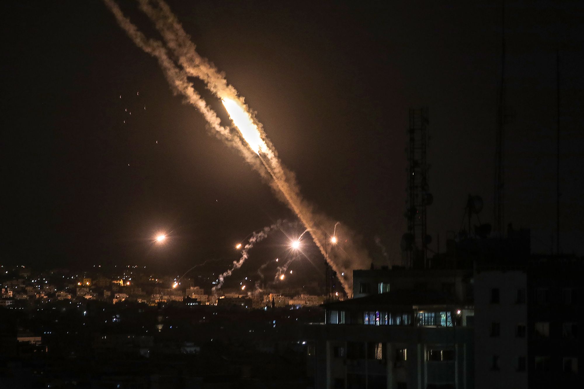 Hamas disparó 2.300 cohetes en 6 días contra Israel. Foto: Infobae.