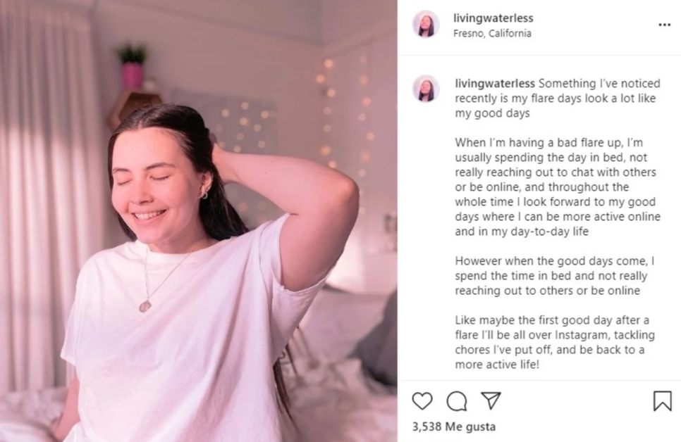 Tessa decidió utilizar sus redes sociales para contar el drama que vive día a día