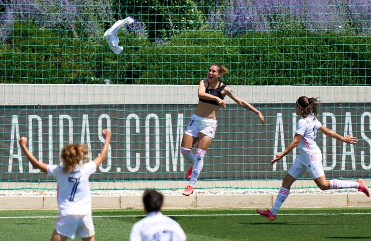 Jessica Martínez anotó el gol de la victoria para el Real Madrid. Foto: Real Madrid CF..