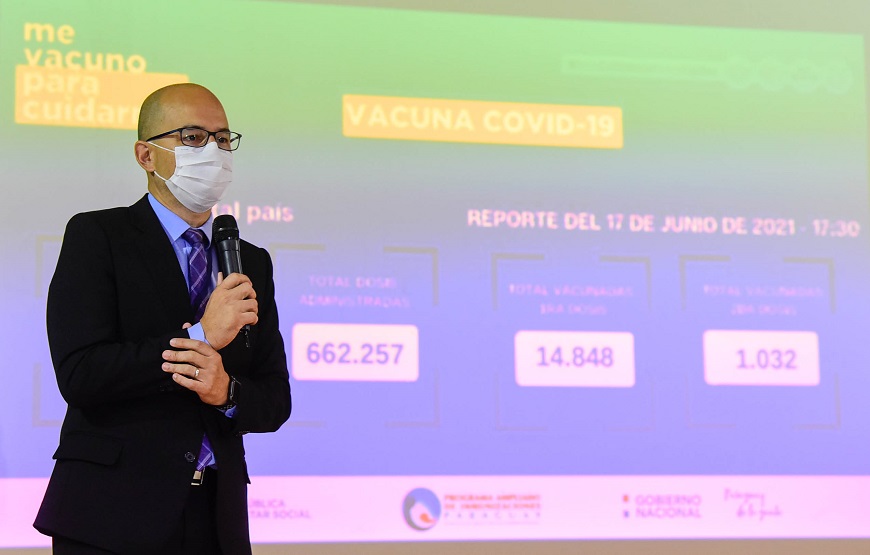 Vacunación anticovid. Foto: Ministerio de Salud.