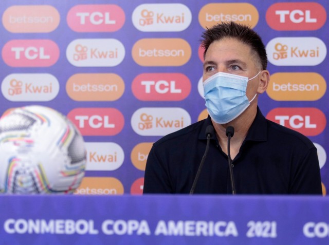 Eduardo Berizzo, director técnico de la Selección Paraguaya. Foto: APF.