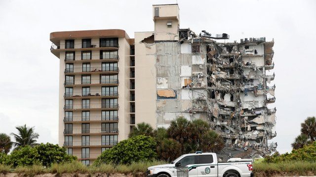 Tras derrumbe de edificio en Miami, confirman la muerte de 4 personas. Foto: BBC.