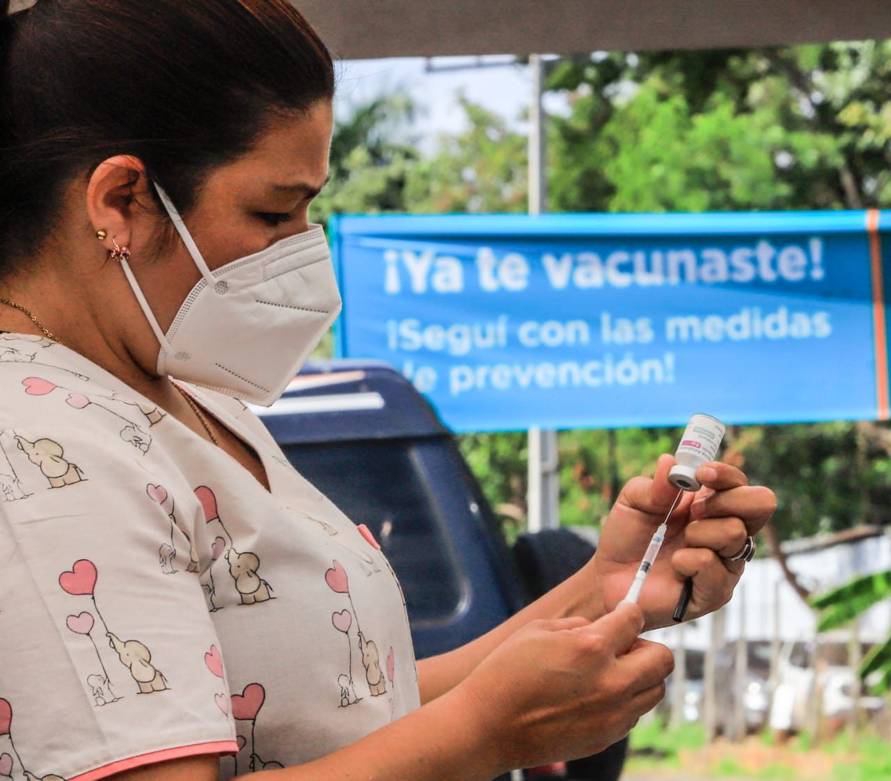 Habilitan otros vacunatorios por inclemencias del tiempo. Foto: Agencia IP.
