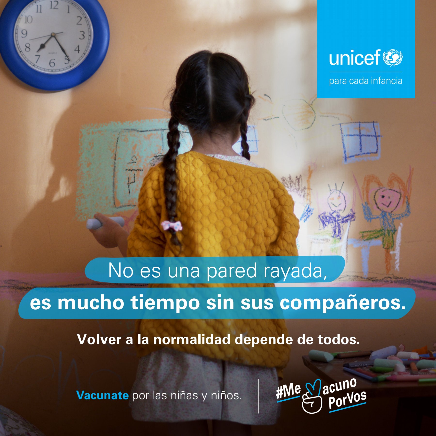 UNICEF lanza la campaña “Me vacuno por vos”.