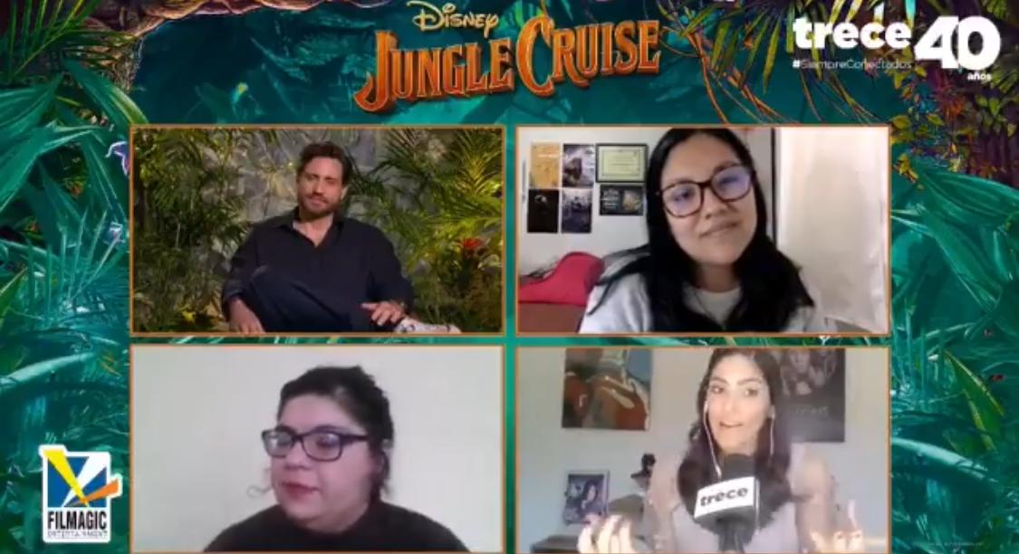 Jungle Cruise: Edgar Ramírez contó detalles sobre la película a Trece. Foto: captura de pantalla.