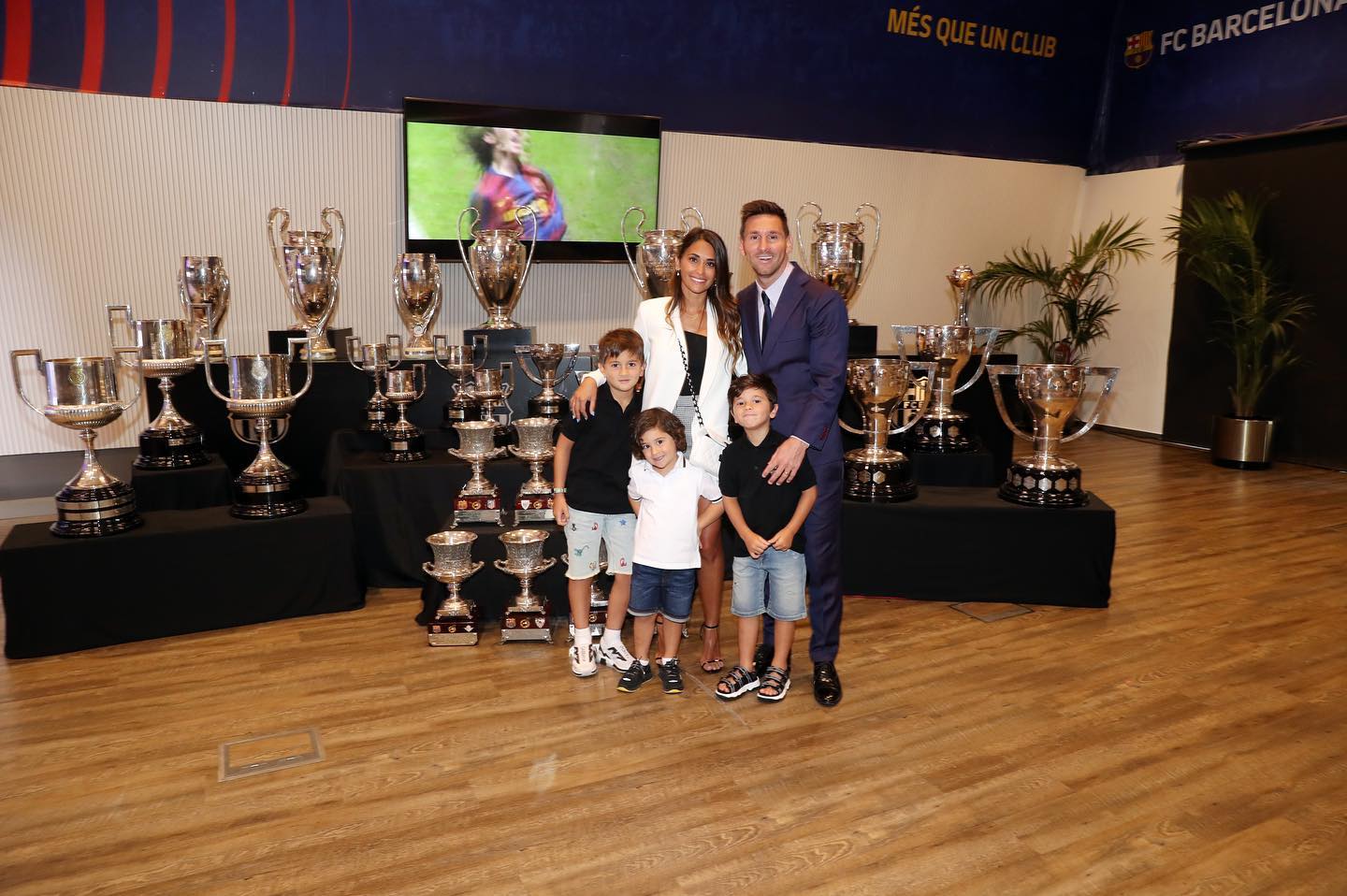 Lionel Messi y su familia