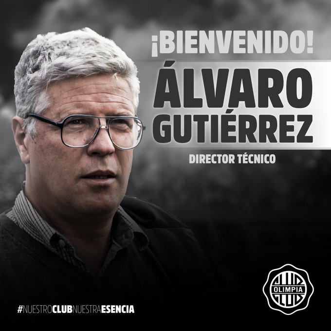 Álvaro Gutiérrez es nuevo técnico del Olimpia. Foto: Olimpia.