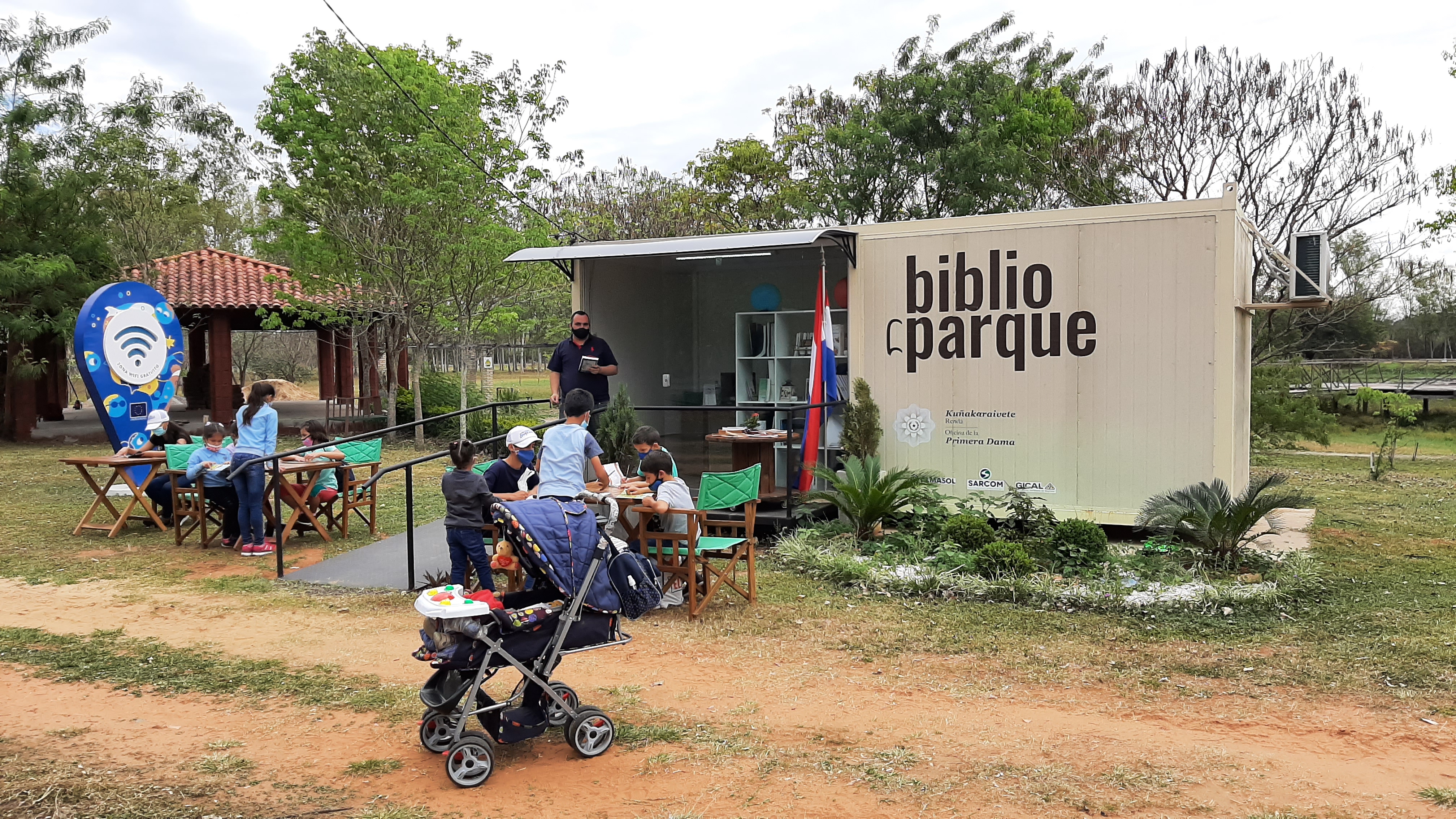 Biblioteca del parque Ñu Guasú. Foto: gentileza.