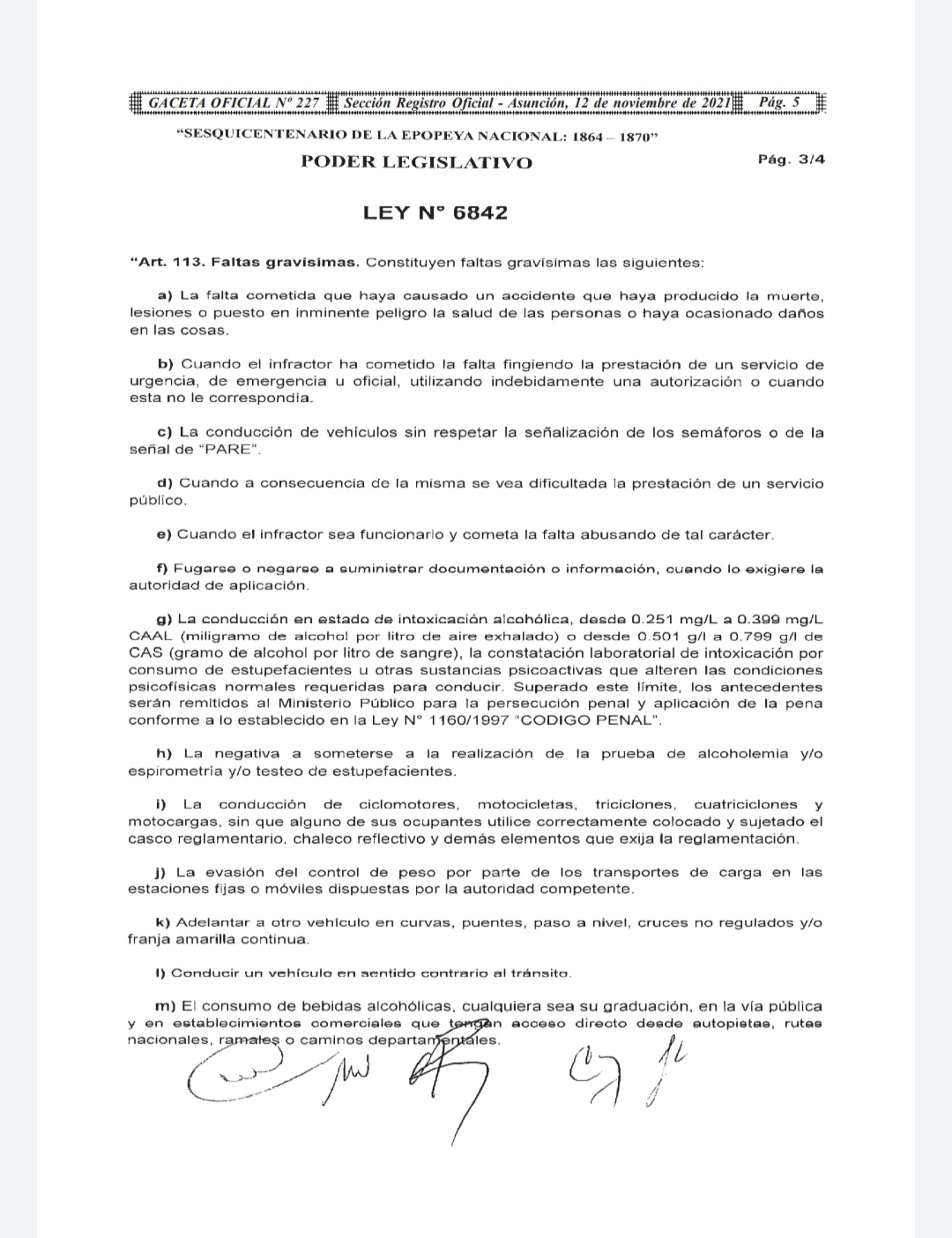 Ley promulgada con modificaciones.