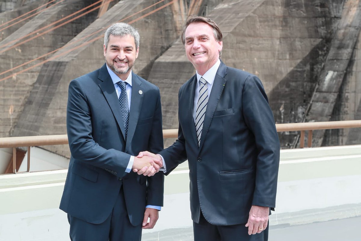 Mario Abdo Benítez y Jair Bolsonaro. Foto: Agencia IP.