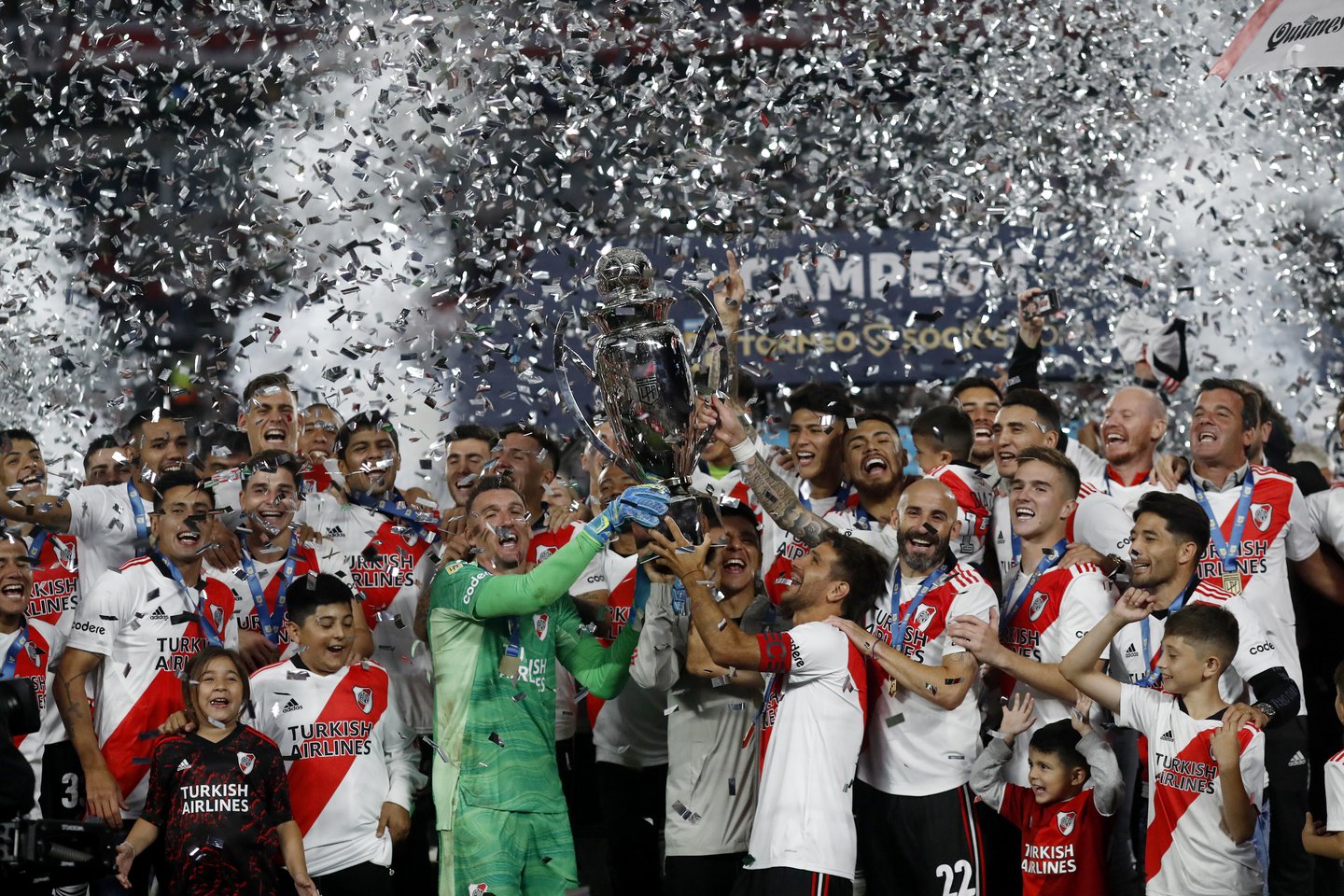 River Plate, campeón de la Liga argentina 2021.