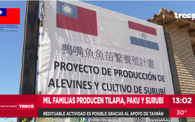 Eusebio Ayala: destacan apoyo taiwanés en producción de alevines