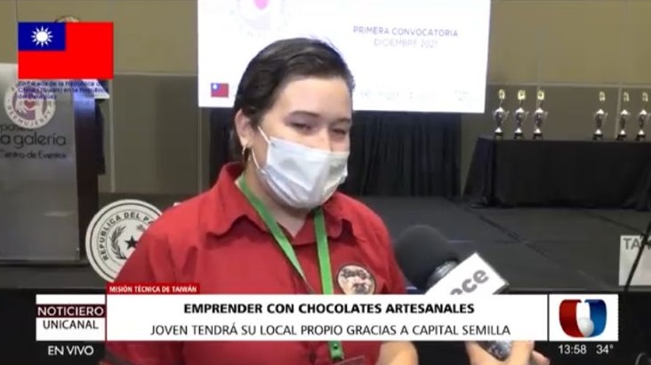 Taiwán impulsa a emprendedora de chocolates artesanales. Foto: captura de pantalla.