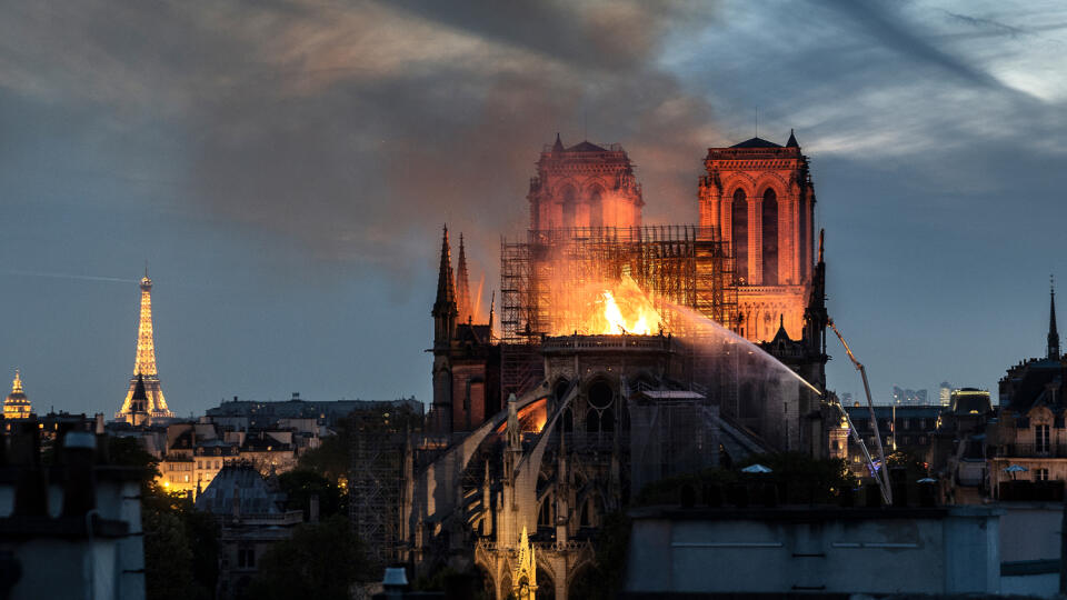 Imagen ilustrativa, incendio del Notre Dame en 2019.
