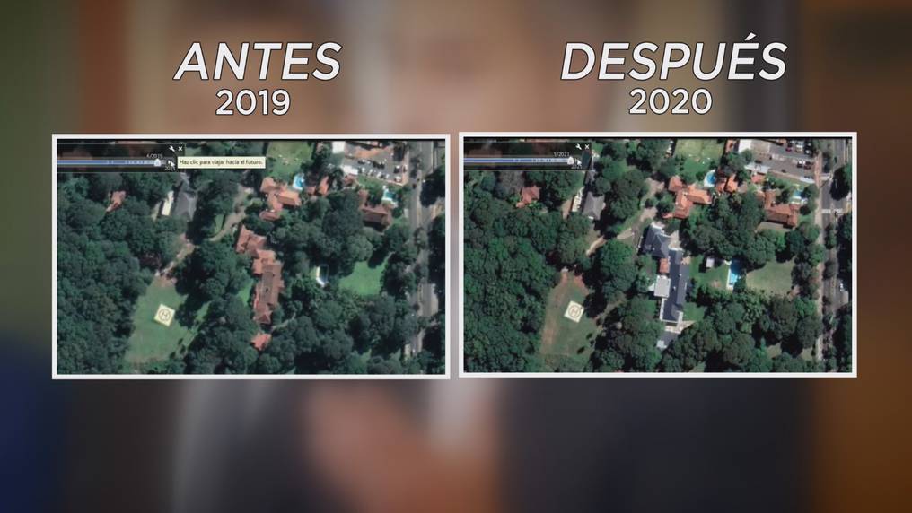 Imágenes aéreas capturadas por el equipo periodístico de LCN muestran cómo quedó la lujosa mansión tras ser refaccionada