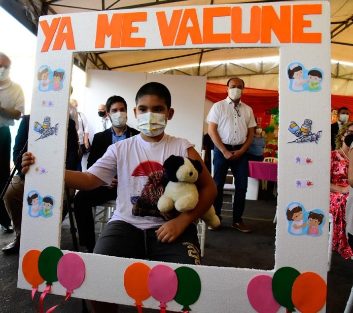 Borba espera que afluencia de niños a vacunatorios se multiplique. Foto: MSPBS.