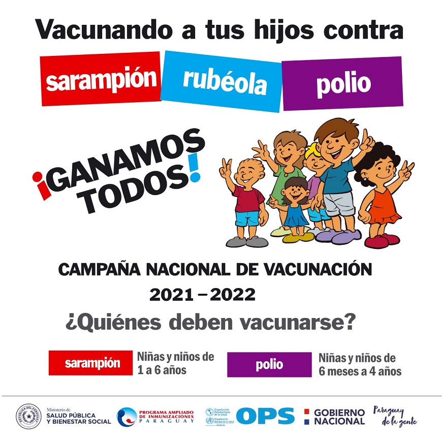 Campaña de vacunación del Ministerio de Salud. Foto: MSPBS.