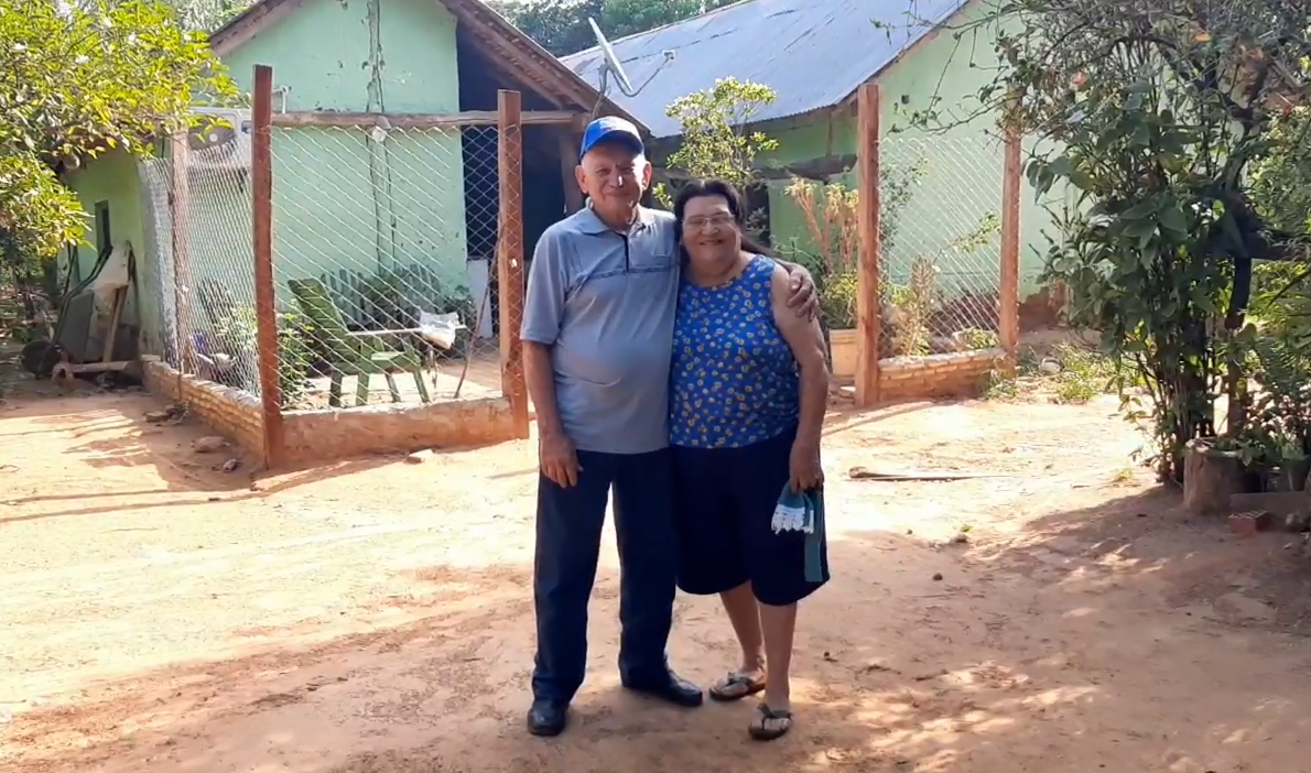 La pareja vive en la compañía rural Kurupayty, distrito de San Pedro,