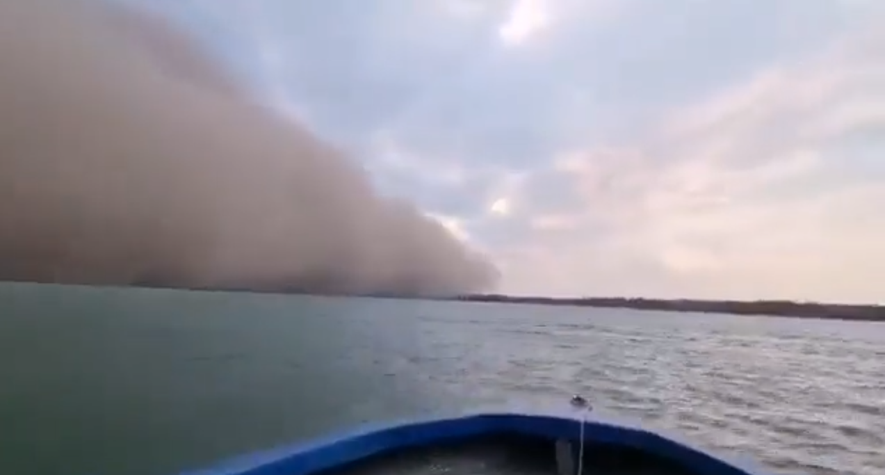 Nueva tormenta de humo azotó a varios departamentos del país. Foto: captura de pantalla.