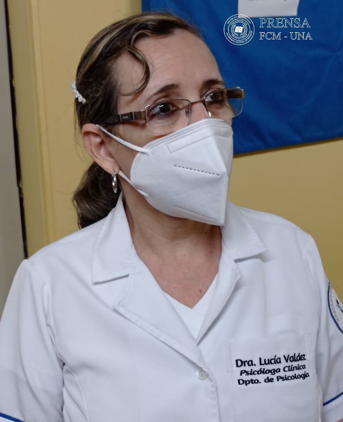 Dra. Lucía Valdez, jefa del Departamento de Psicología del Hospital de Clínicas FCM-UNA