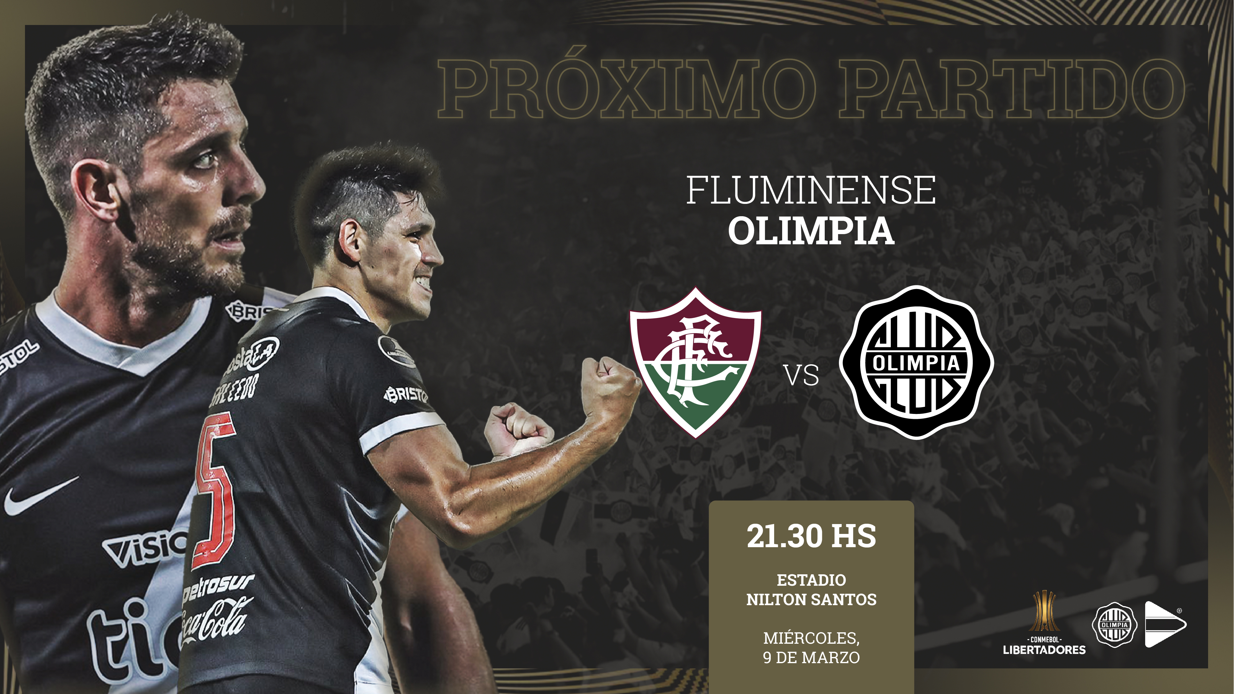 El Decano buscará hacerse fuerte en Río ante Fluminense. Foto: Olimpia.