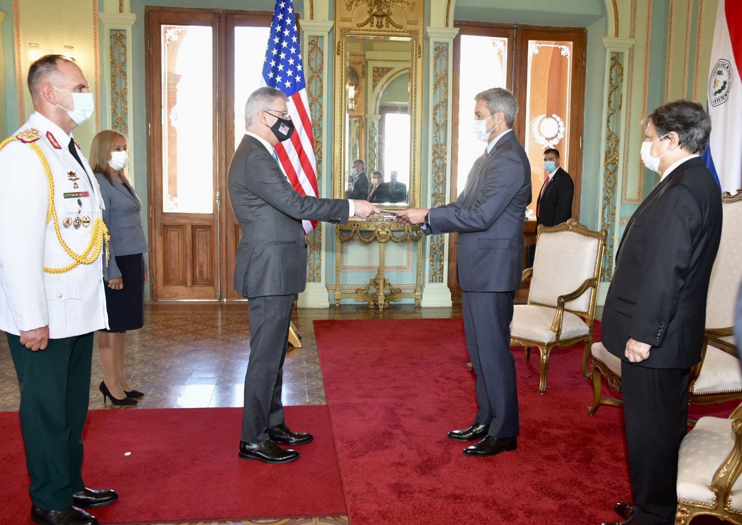 Paraguay y EE.UU unen lazos de cooperación para proteger principios democráticos. Foto: Presidencia.