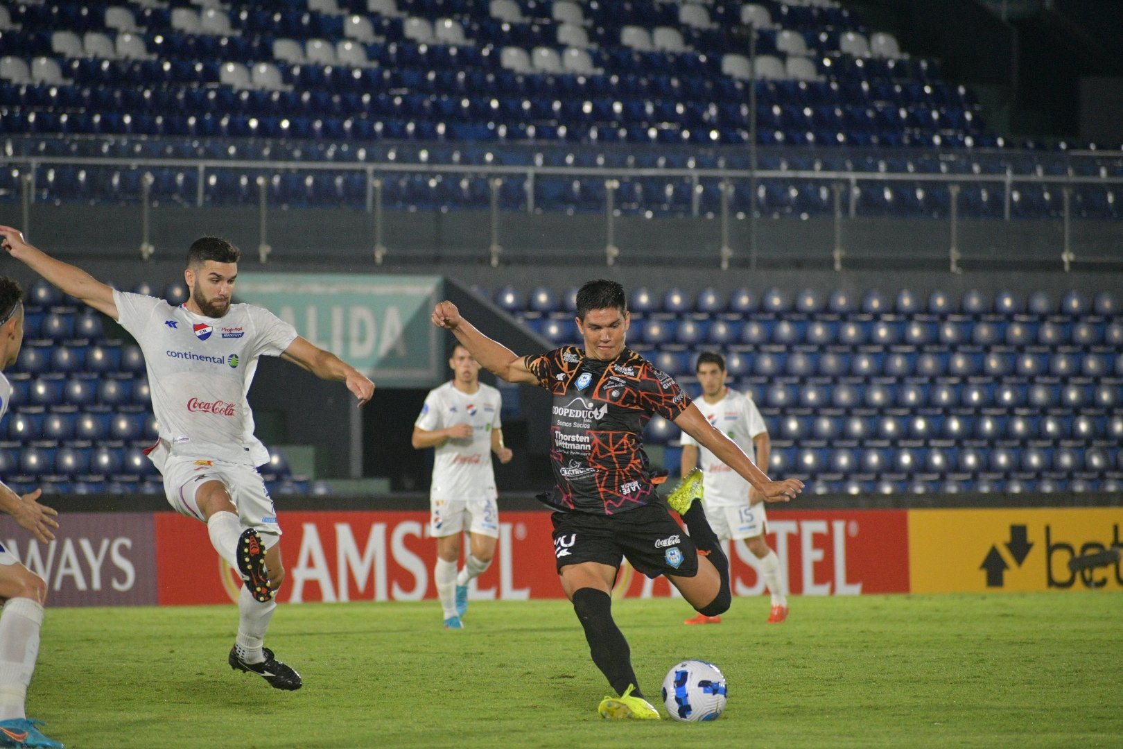 Importante triunfo de Guaireña ante Nacional por la Fase 1 de la Sudamericana. Foto: gentileza.
