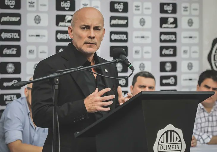 Pedro Balotta, presidente del Club Olimpia. Foto: Olimpia Media.