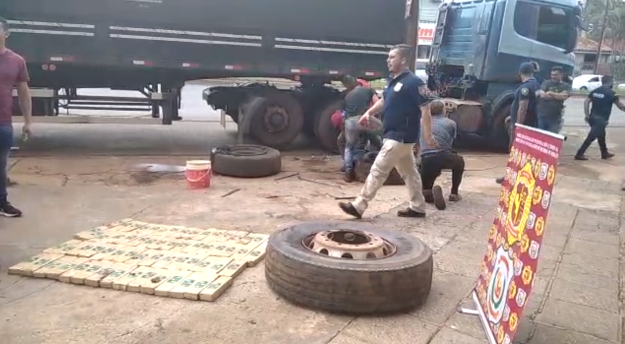 Incautan importante cantidad de drogas en CDE. Foto: captura de pantalla.