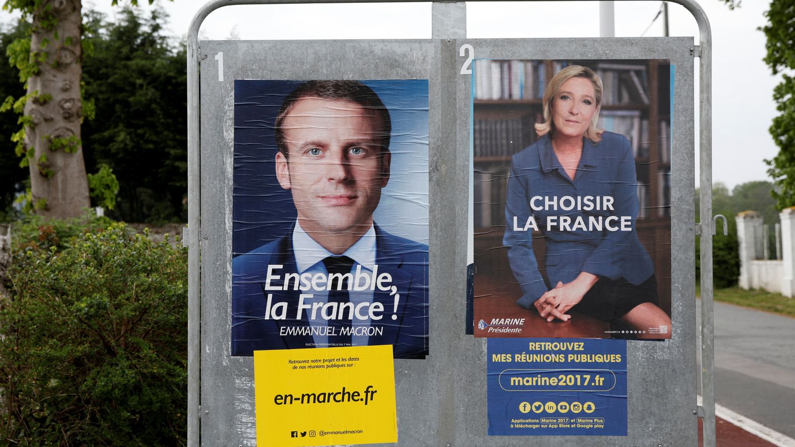 Macron vs. Le Pen.