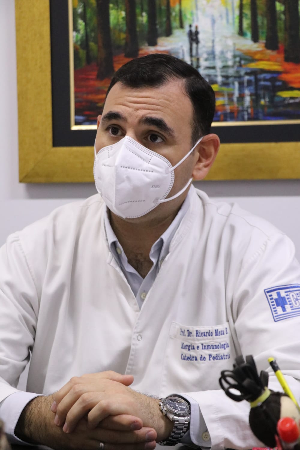 Prof. Dr. Ricardo Meza, jefe de Sala de la Cátedra y Servicio de Pediatría de la Facultad de Ciencias Médicas de la UNA