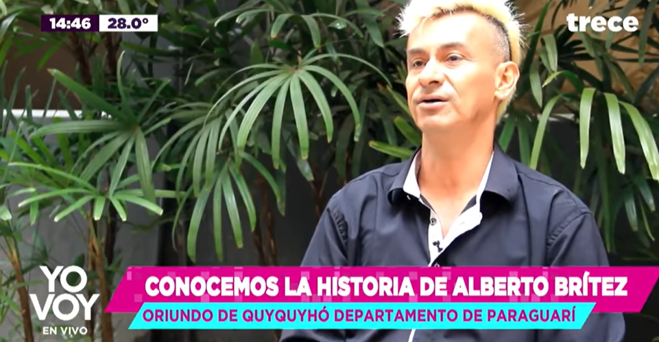 Alberto Brítez, relatando su historia.Alberto Brítez, relatando su historia.