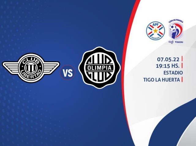 Detalles del partido entre Libertad y Olimpia.
