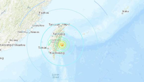 Taiwán es golpeado con un terremoto de 6,1 de magnitud. Foto: gentileza.