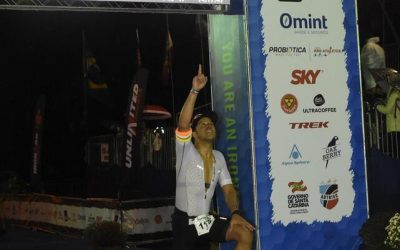 ¡Con frío y lluvia, NutriDiego completó 226 km del Iron Man en Brasil!