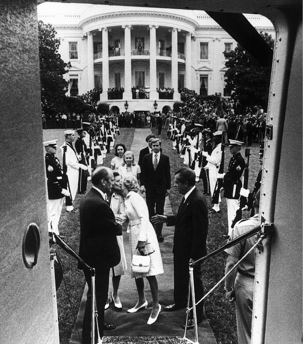 El día que Richard Nixon abandonó la Casa Blanca. Foto: AFP.
