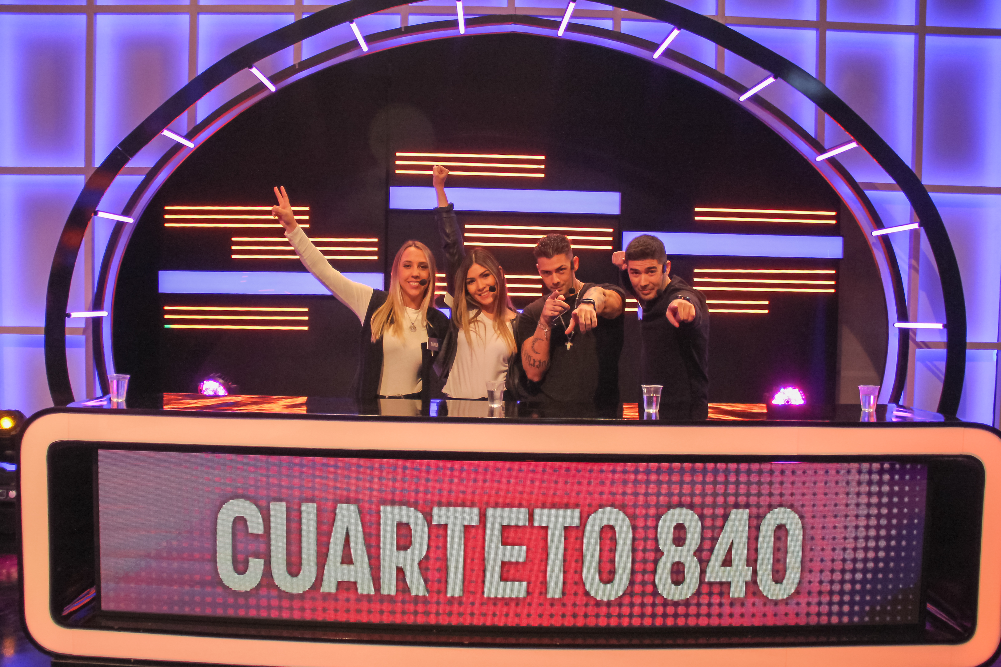“Cuarteto 840”, de Asunción, estuvo encabezado por Tania, quien participó junto a sus amigos Santiago, Carla y Fernando. Foto: Trece.