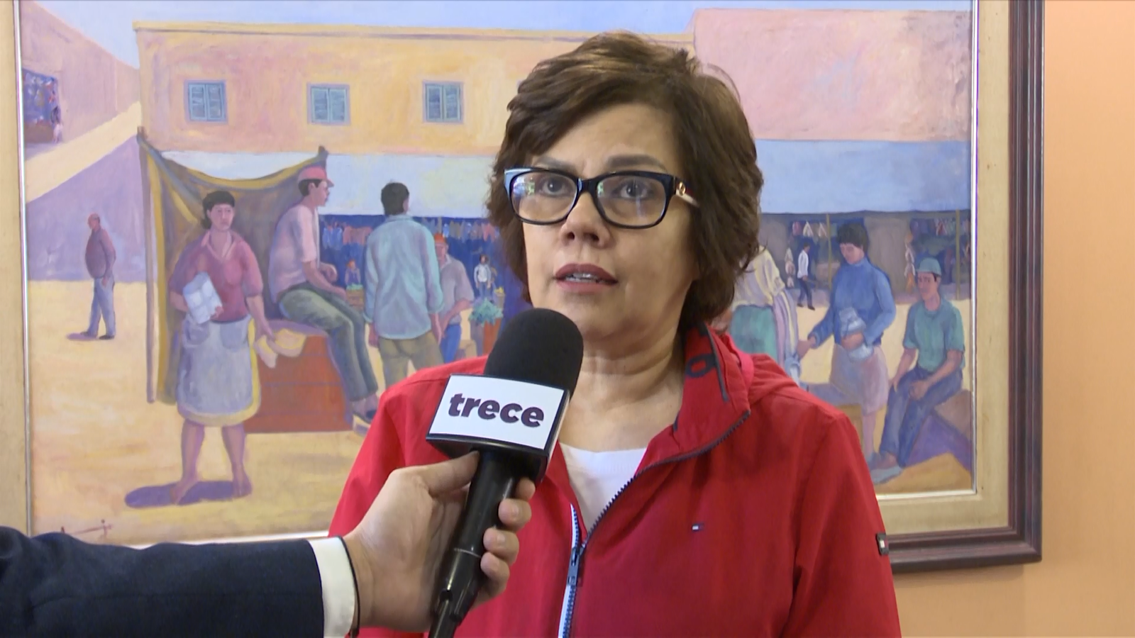 Gloria Villasanti, presidenta de la Asociación de Pacientes Oncológicos del Instituto de Previsión Social (IPS). Foto: Trece.