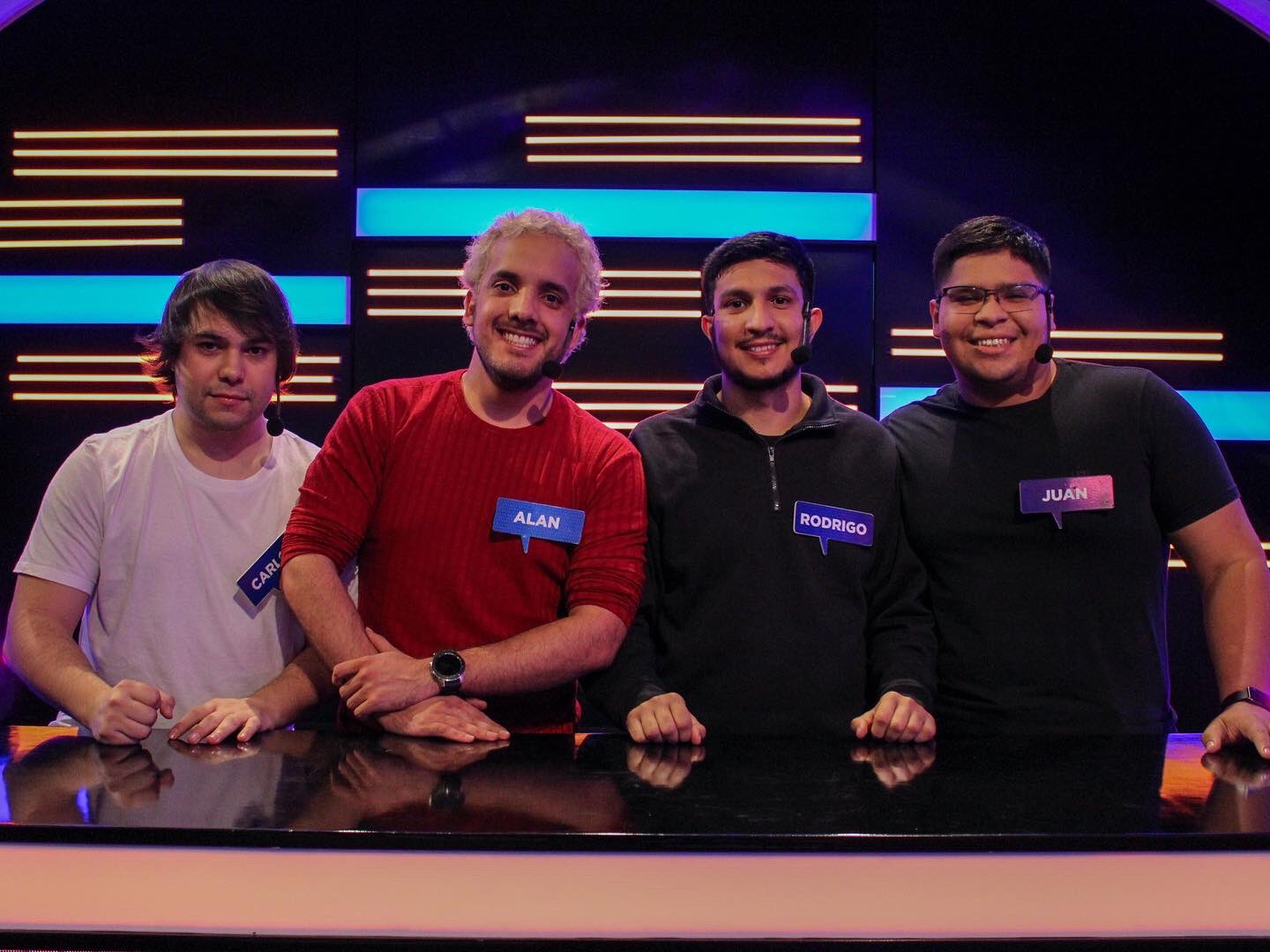 El equipo de “Los Borbotones” liderado por Juan e integrado además por Rodrigo, Alan y Carlos. Foto: 