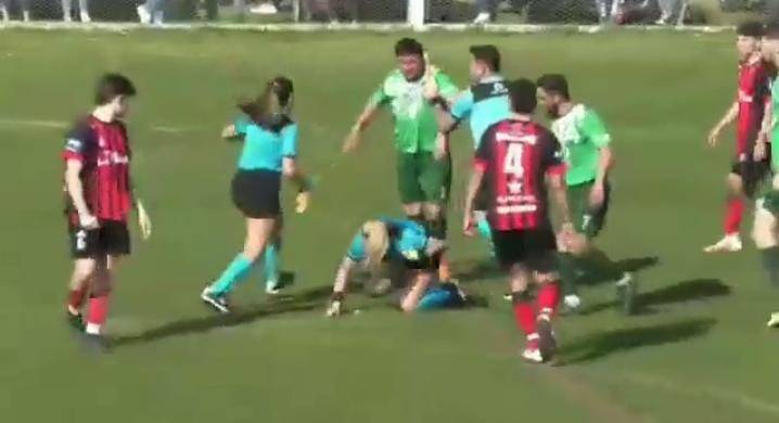 Dalma Magalí Cortado, mujer árbitro, fue agredida por jugador.