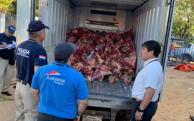 Villeta: incautan 2 mil kilos de carne de contrabando